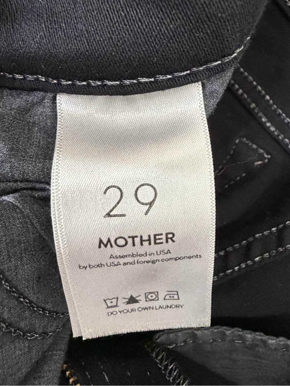 MOTHER The Rascal Ankle Step Fray — Black - Picture 4 of 10